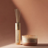 Véritable diffuseur de salle de parfum, luxe personnalisé, étiquette privée, diffuseur de roseaux, ensemble cadeau, 30ml 50ml, mini diffuseur de roseaux et ensemble de bougies