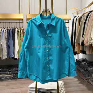 Chemises pour femmes à manches longues de haute qualité au printemps, chemises en coton pour femmes, chemises en <span class=keywords><strong>dentelle</strong></span> pour femmes et chemises rétro de couleur unie - Product Image 4