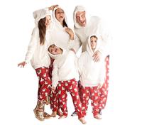 Bộ Đồ Ngủ Gia Đình Phù Hợp Với Giáng Sinh Bộ Đồ Ngủ Alpaca Dễ Thương In Áo Dài Tay Phụ Huynh-trẻ Em Trang Phục Mặc Nhà