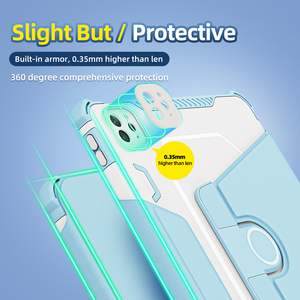 Giá đỡ xoay tương thích với <span class=keywords><strong>iPad</strong></span> Pro 11 10.9, kèm ốp bảo vệ có chức năng tự động ngủ/thức, vỏ máy tính bảng bằng da cho <span class=keywords><strong>iPad</strong></span> - Product Image 3