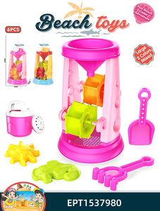 EPT 9-delige strand speelgoedset voor kinderen met zandwaterwiel - zomerse buiten speelgoed met zand schep, emmer en vormpjes voor kinderen - Product Image 4