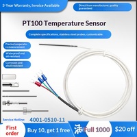 Résistance thermique PT100, capteur de température WZP-pt100, haute précision, anti-corrosion, résistant aux acides et aux alcalis, étanche