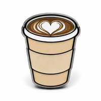Lot de Pins Personnalisés Thème Alimentaire : Cornet de Glace, Donut, Tasse à Café – Plaqué Argent – Cadeau pour Amateurs de Cuisine – Vente en Gros – Fabricant de Pins en Émail Souple