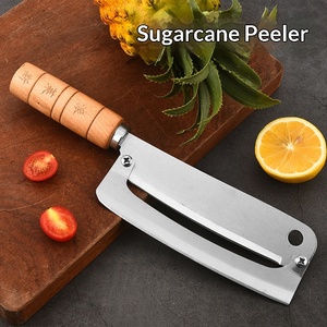 Coltello da Sbucciatura in Acciaio Inox 2CR13 con Manico in Legno, Pelapatate Multifunzionale per Ananas, Coltello per Frutta Modello <span class=keywords><strong>F52</strong></span> - Product Image 2