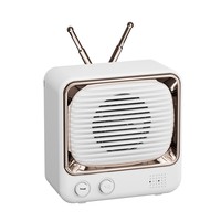 Radio FM Retro Lucu dengan Baterai 400mAh, Pemutar TF/MP3, Speaker Kecil Nirkabel
