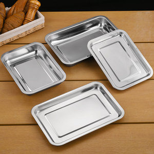 Bandeja de Acero Inoxidable de Alta Calidad, Bandeja para Hornear Profunda de 5 <span class=keywords><strong>cm</strong></span>, Bandeja para Servir Comida en Restaurantes, Bufés y Catering - Product Image 6