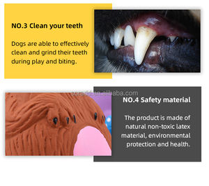Sıcak satış güvenli ve toksik olmayan interaktif çiğneme lateks gıcırtılı köpek oyuncak Pet ürünleri - Product Image 5