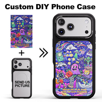 Coque de téléphone personnalisée ATB en TPU avec dos à motif interchangeable en PC pour iPhone 17 Pro Max, impression UV, étui de téléphone portable