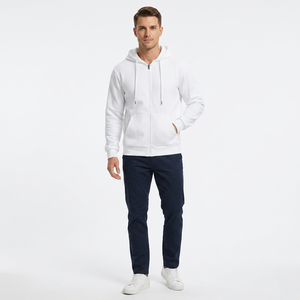 Comfortable Fashionable <b>Top</b> Quality Women Zipper Hoodie Cotton Blended Knitted Fabric <b>Front</b> Breathable Eco-friendly Hot Selling - Product Image 1