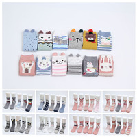 5 paires Pack Lot nouveau produit populaire dessin animé stéréo oreille garçons filles chaussettes en gros Offre Spéciale enfants chaussettes