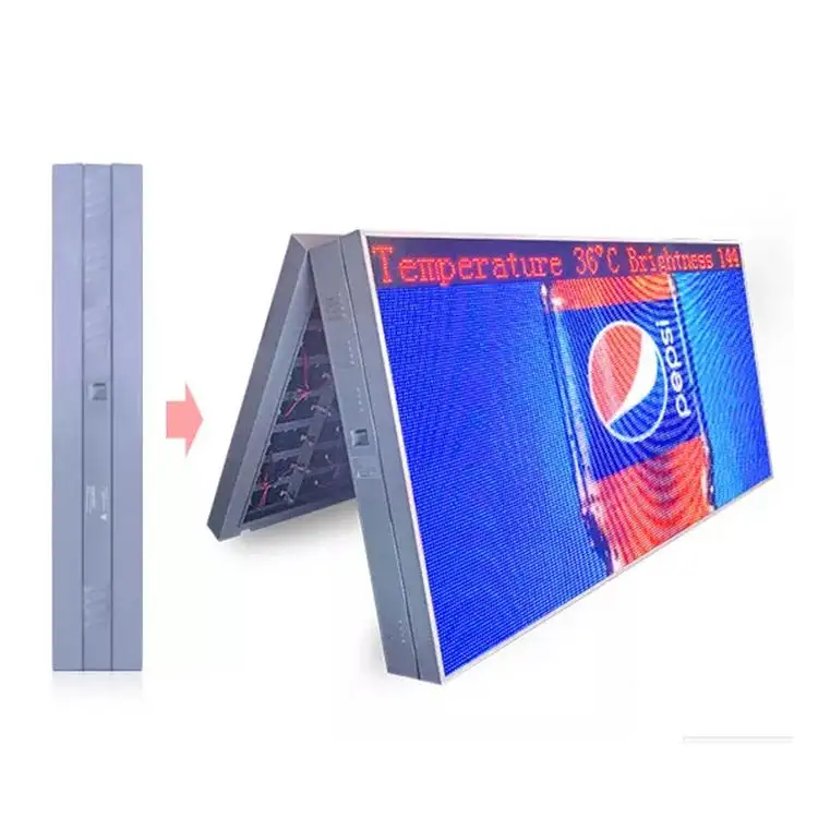 P3 P4 P5 Outdoor Led Wall Mount Street Advertising Waterproof Front Service Panel Double Sided Fixed Led Display Screen