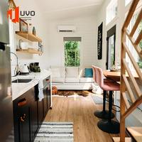 Casa Contenedor Prefabricada Modular UVO Tipo A-Frame, Vivienda Pequeña de 20ft/40ft, Color Personalizado, Panel Sándwich de Acero, Villa, Cabaña, Resort