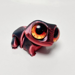 Articles imprimés en 3D en plastique, adorable grenouille aux grands yeux, mini-jouet décoratif, figurine articulée avec yeux mobiles, thème Palais, cadeau unisexe pour animaux et dinosaures - Product Image 5
