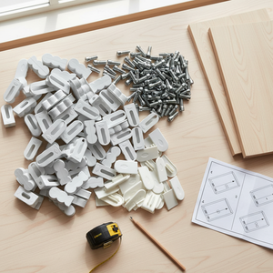 Gabinete laminado 3 en 1, conector laminado para armario, sujetadores, accesorios para muebles, conector para muebles de plástico - Product Image 5