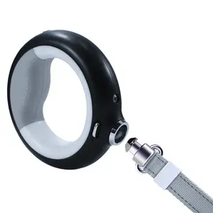 Kingtale Laisse rétractable en forme d'anneau avec corde de traction pour chien 3.0m avec veilleuse LED rechargeable pour animaux de compagnie