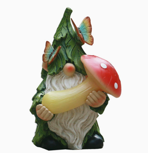 Lumières LED solaires d'extérieur Décorations d'hiver <span class=keywords><strong>Figurine</strong></span> <span class=keywords><strong>de</strong></span> gnome en résine pour patio, cour, pelouse, porche, ornement <span class=keywords><strong>de</strong></span> Noël, idée cadeau - Product Image 5
