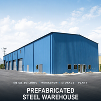 Bâtiment d'entrepôt en acier, structure métallique préfabriquée, faible coût, montage facile, hangar de stockage, atelier pour petites entreprises
