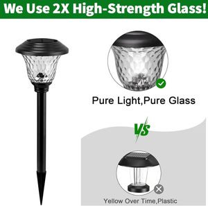 IP44 Waterproof Stainless Steel LED Outdoor <b>Solar</b> Lamp 10-Hour Warm Light Decorative Landscape Lights Patio Garden Lawn - Product Image 2