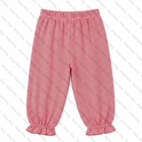 Pantalon de jogging multicolore pour petites filles, bas décontracté à volants pour enfants, pantalon bulle uni pour bébés filles
