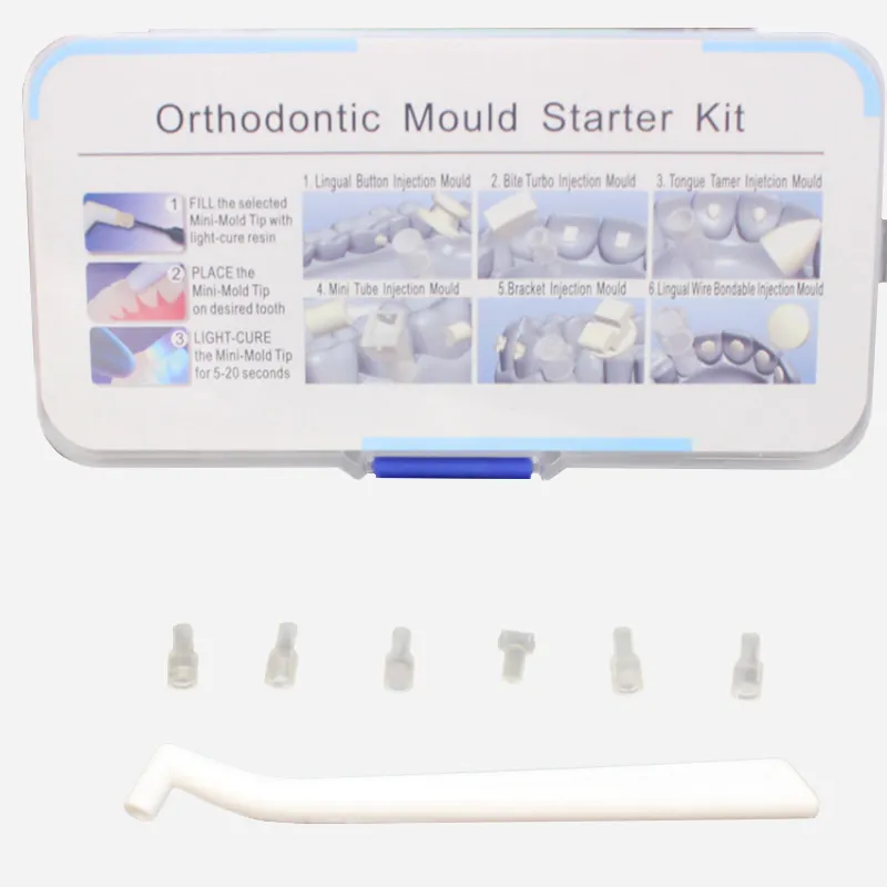 Tandheelkundige Orthodontische Schimmel Starter Kit Ortho Injectie Mould Kit Voor Beugel Lingual Knop Tong Tamer Accessoires