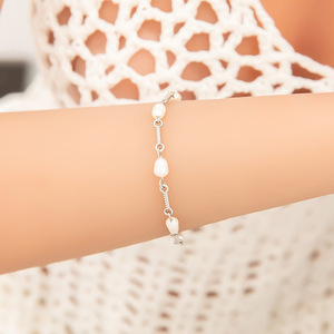 Freshwater Pearl <b>Bracelet</b> <b>Set</b> Stainless Steel 18K Gold Plated Beaded Adjustable For Gift - Product Image 4