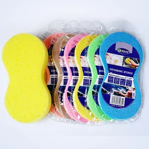 8-shaped Car Cleaning Sponge Multi-functional Soft Large Wash Sponge For Car Kitchen Bathroom Household Cleaning Car Washing