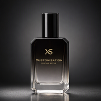 Vente en gros de flacons de parfum en verre brun dégradé personnalisés 30ml, flacon de parfum classique et simple, personnalisation de la couleur et du logo