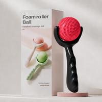 Rouleau de massage unisexe en silicone pour fascia, outil de relaxation musculaire pour la taille et le cou ; Méridien