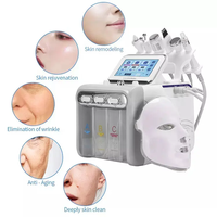 Appareil multifonctionnel 7 en 1 d'hydrodermabrasion Aqua Peel LED pour le rajeunissement de la peau pour les spas