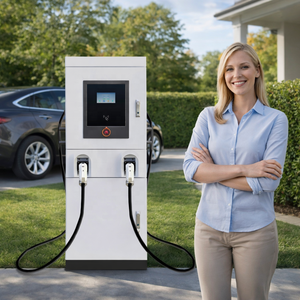 สถานีชาร์จรถยนต์ไฟฟ้ากระแสตรงแบบเร็ว KED KED-DC120 คุณภาพสูง ใหม่เอี่ยม >100kW OCPP1.6j รองรับ Ethernet/4G สำหรับใช้งานเชิงพาณิชย์ - Product Image 1