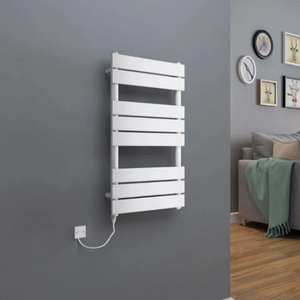 Sèche-serviettes électrique en acier doux anthracite, radiateur porte-serviettes - Product Image 6