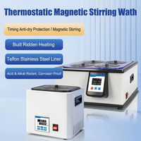 Pengaduk Magnetik Digital Berpemanas Listrik untuk Laboratorium, Kontrol Suhu Konstan, Akurasi 0.5, Fungsi Timer, 1-6 Lubang