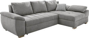 Winforce OEM/ ODM Canapé d'angle en lin avec fonction de lit et pouf de boîte de lit peut être monté à gauche ou à droite - Product Image 4