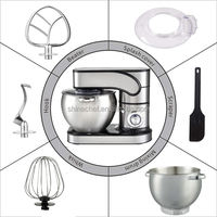 Professionnel 10L support planétaire électrique gâteau Machine multi-usages robot culinaire mélangeur attachement pâte mélangeurs Batidora