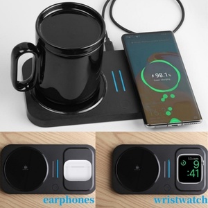 Station de recharge sans fil 4 en 1, 55 ℃   Chauffe-<span class=keywords><strong>tasse</strong></span> à café, chargeur Qi 15W pour iPhone, Watch, AirPods, chauffe-<span class=keywords><strong>tasse</strong></span> à café - Product Image 3