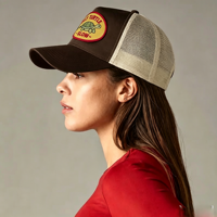 Topi Trucker Bordir Custom, Bagian Belakang Jaring, Topi Baseball Snapback, Topi 5 Panel Kosong, Topi Trucker Bordir Custom