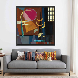 Modern Kandinsky Art Canvas Print: Elegant Minimalist Wall Decor,<b>BLACK</b> <b>FRAMED</b> CANVAS - Product Image 3