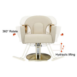 Silla de Peluquería Plegable Ergonómica y Exclusiva, de Cuero Sintético, con Elevación y Rotación, para Salones y Barberías - Product Image 6