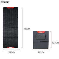 Couverture solaire de haute qualité 200W résistante aux intempéries, panneau solaire pliable ETFE portable pour camping-car, caravane, bateau, maison, véhicule