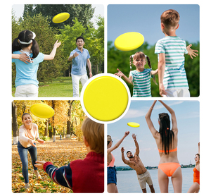 Đĩa Bay Tương Tác Với Chó Mềm PU Logo Tùy Chỉnh Đĩa Huấn Luyện Chó Đi Biển Ngoài Trời Cho Thú Cưng - Product Image 6