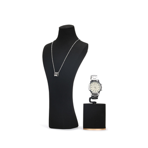 Juego de Exhibidores de Joyería Negros Jinsky - Soporte Ajustable para Collares, Organizador de Anillos y Pendientes para Almacenamiento en Tiendas/Hogar - Product Image 6