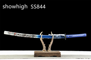 Espada Katana Morada <span class=keywords><strong>Drgon</strong></span> Funcional Hecha a Mano de Alta Calidad, Hecha de Bambú para Colección de Cosplay SS844 - Product Image 2