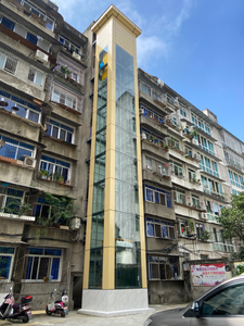 <span class=keywords><strong>Ascenseur</strong></span> à Grande Cabine en Verre avec Panneaux en Acier Galvanisé Coloré, <span class=keywords><strong>Ascenseur</strong></span> Extérieur pour Rénovation, Personnalisation Optionnelle - Product Image 5