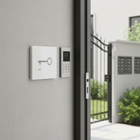 Interruptor de Salida Oculto Tipo 86 Ruipein, Panel de Botón de Desbloqueo con Clasificación IP65, Interruptor de Timbre, Interruptor Único con Reinicio Automático, 16A 250V