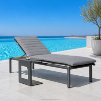 Tables basses latérales en aluminium modernes OSMEN Blinca, légères et portables pour balcon, utilisation en extérieur, meubles multi-usages