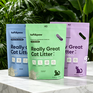Wholesale Cat Litter <b>Bags</b> 6L 10L 20L | Heavy Duty Moisture Proof Flat Bottom <b>Vacuum</b> Packaging with Handle - Product Image 1