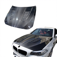 Pièces de rechange pour carrosserie de voiture, capot en fibre de carbone noir pour BMW Série 5 F10 N55 535i F18 M5 2015, capot moteur en fibre de carbone