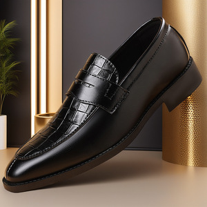 Nueva Llegada: Zapatos de Cuero Sin Cordones para Hombre, Estilo Británico y Coreano, Formales y Casuales para Negocios - Product Image 2
