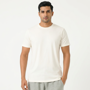 Men's Slim Quick Dry T-Shirt Lightweight Polyester Sublimation Blank <b>Tee</b> Plain <b>White</b> Custom Logo Printing 100% Cotton Wholesale - Product Image 1