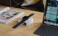 Chargeur de voyage multifonction 5 en 1, charge rapide 20W PD avec câble Type-C, charge magnétique sans fil pour 4 appareils, compatible avec tous les smartphones